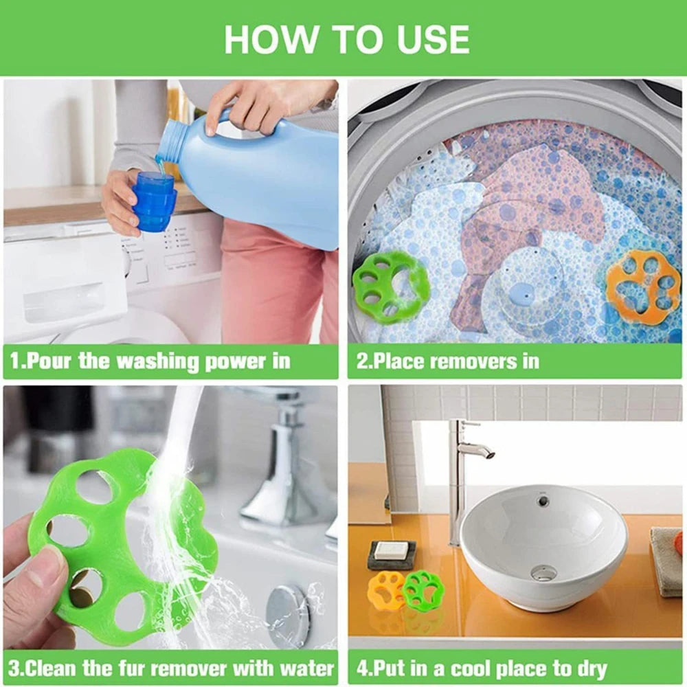 Removes Lint from Clothes Lint Dryer for Dogs and Cats Laundry Accessories Reusable Washing Machine Pet Hair Trap Trap Remover