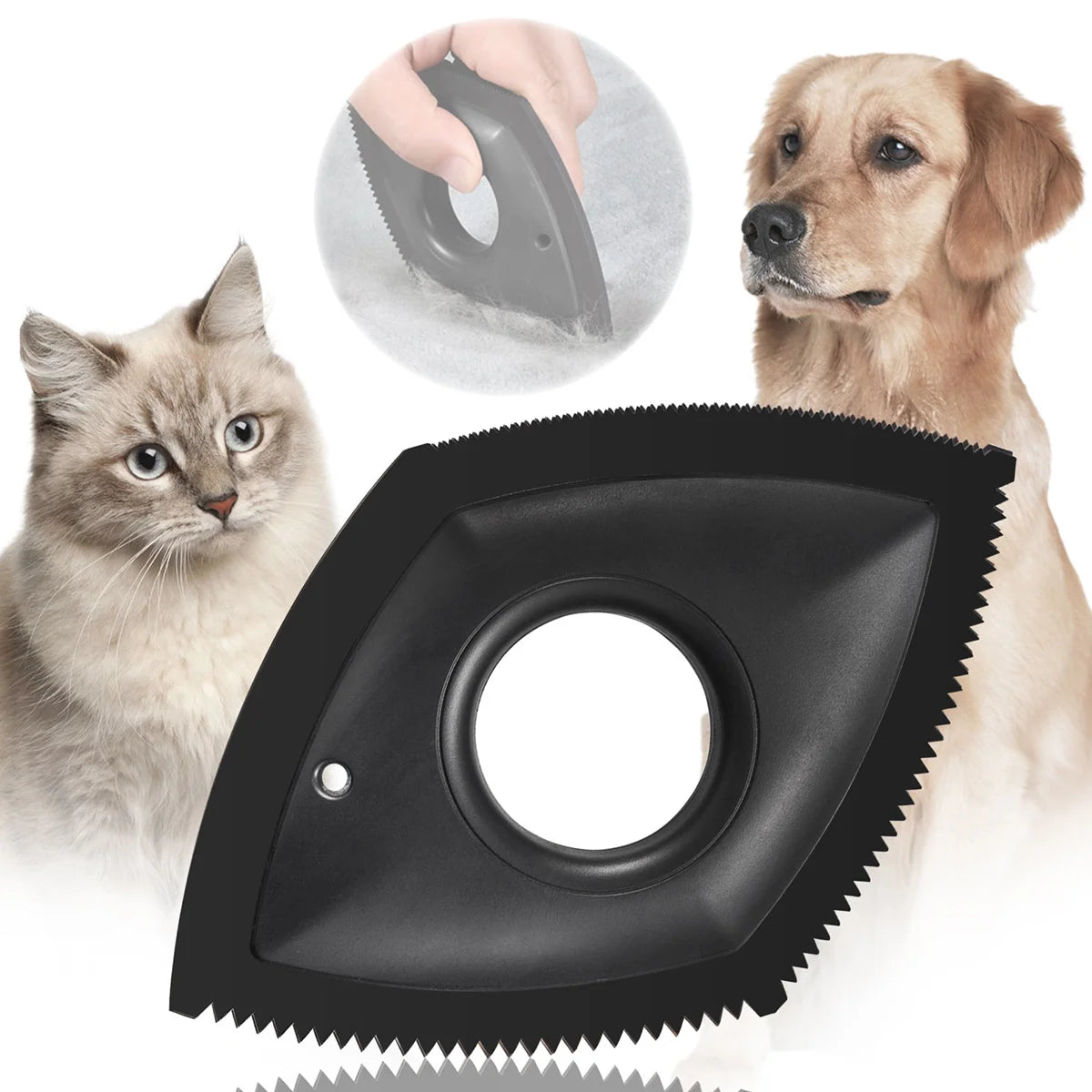 Mini Pet Hair Remover Pet Hair Detailer with 4 Cleaning Modes for Couch Car Detailing Professional Dog Cat Hair Remover Brush Fur Removal Brush for Home Fabric Furniture Carpet