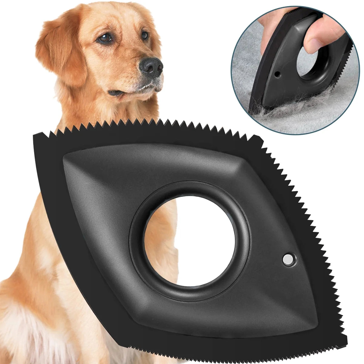 Mini Pet Hair Remover Pet Hair Detailer with 4 Cleaning Modes for Couch Car Detailing Professional Dog Cat Hair Remover Brush Fur Removal Brush for Home Fabric Furniture Carpet
